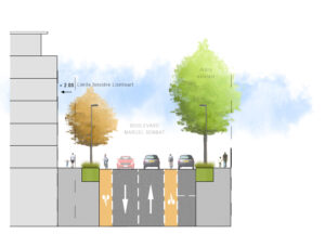 Requalification de l'avenue Jules Guesde Grand Parilly Lyon