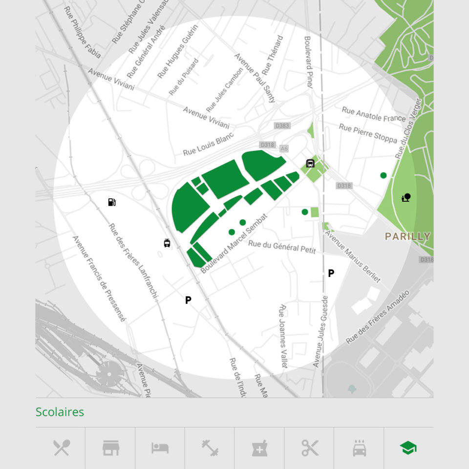 Les établissements scolaires du quartier Grand Parilly à Lyon Vénissieux